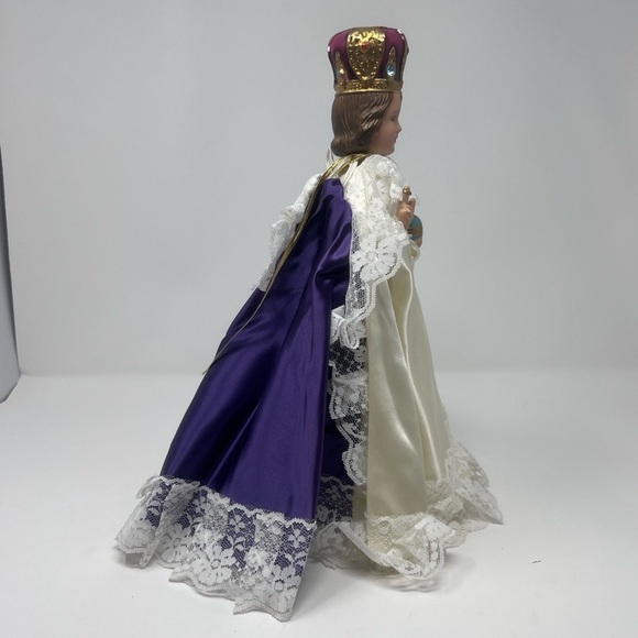 Vintage Infant of Prague Jesus Columbia Statuary Chalkware Religious Statue - Picture 4 of 15